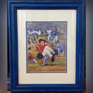 Little Leaguer by Clemente Micarelli framed picture